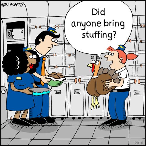 "Did anyone bring stuffing?"