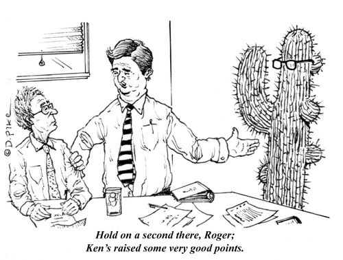 "Hold on a second there, Roger; Ken's raised some very good points."