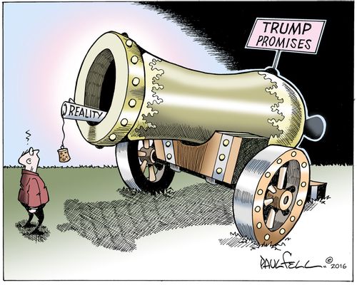 Trump promises versus reality.