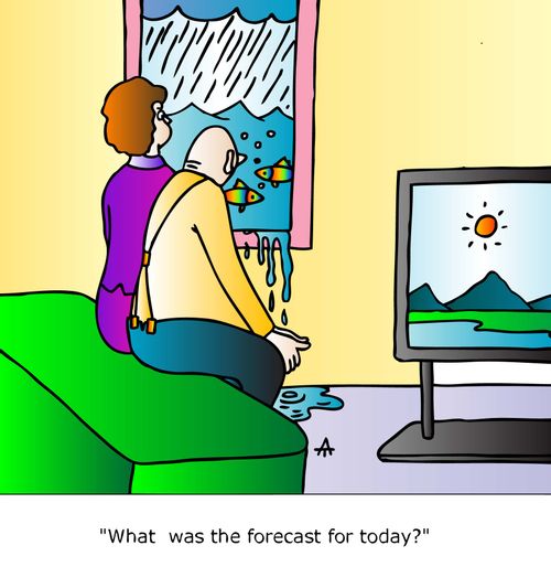 "What was the forecast for today?"