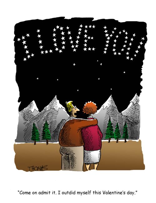 "Come on, admit it. I outdid myself this Valentine's Day."