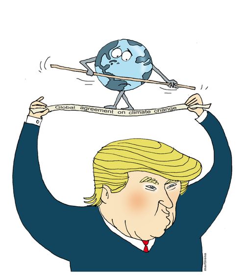 World walks a tightrope on Trump and the global agreement on climate change.
