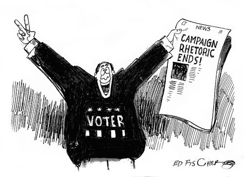 Campaign Rhetoric Ends!