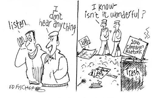 "I don't hear anything."