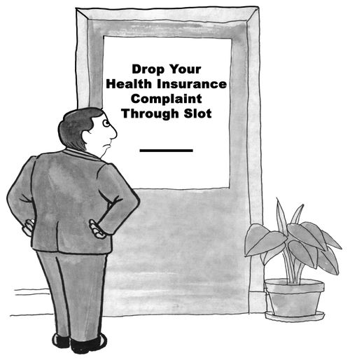 Drop your health insurance complaint through slot.