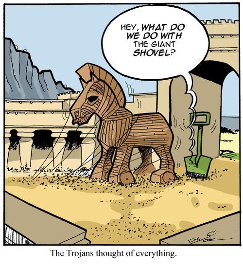 The Trojans thought of everything.
