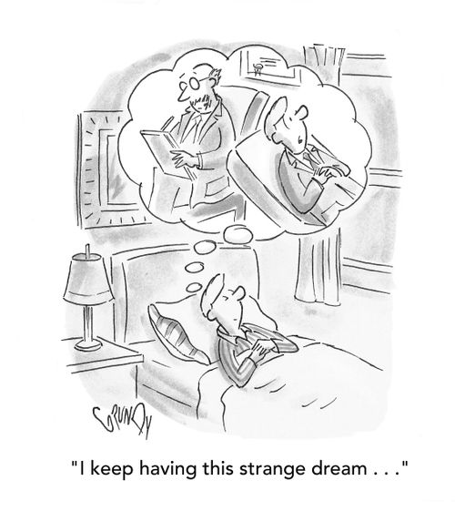 "I keep having this strange dream..."