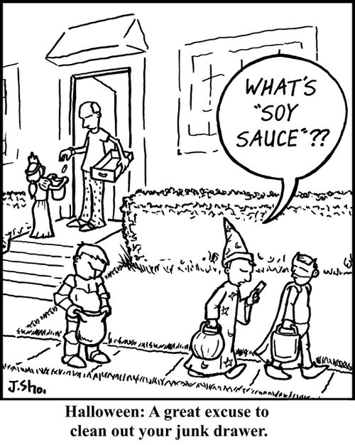 Halloween: A great excuse to clean out your junk drawer.