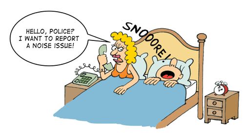"Hello, police? I want to report a noise issue!"