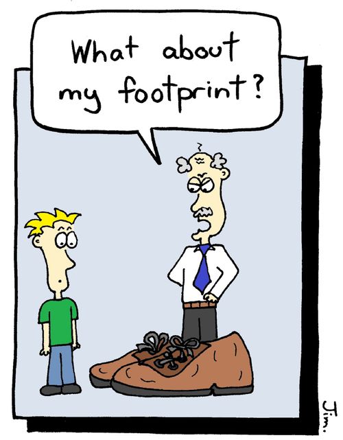 "What about my footprint?"