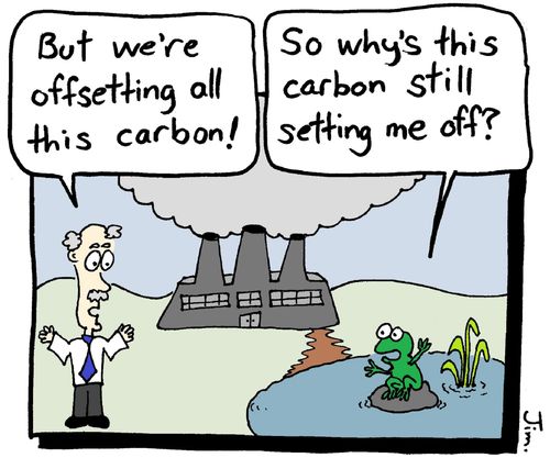 "But we're offsetting all this carbon!"