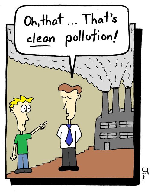 "Oh that... That's clean pollution!"