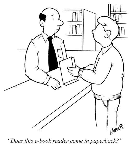 "Does this e-book reader come in paperback?"