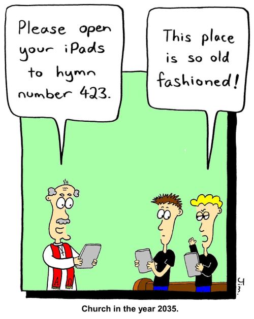 Church in the year 2035.