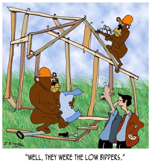 "Well, they were the low bidders."