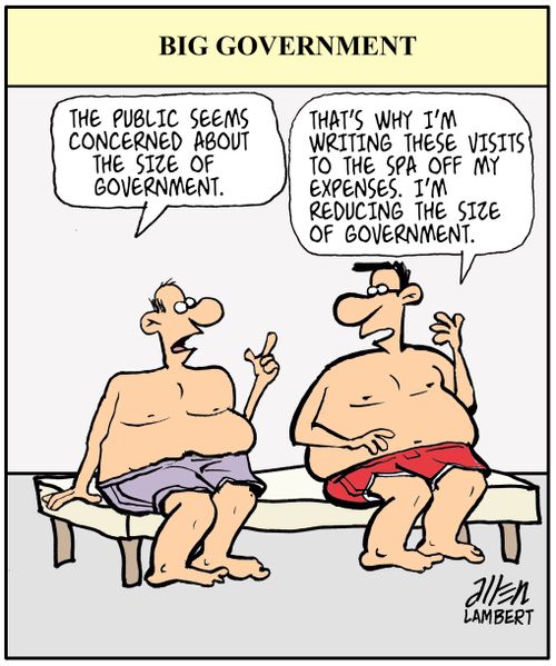 "The public seems concerned about the size of government."