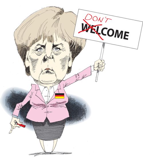 Angela Merkel changes her mind.