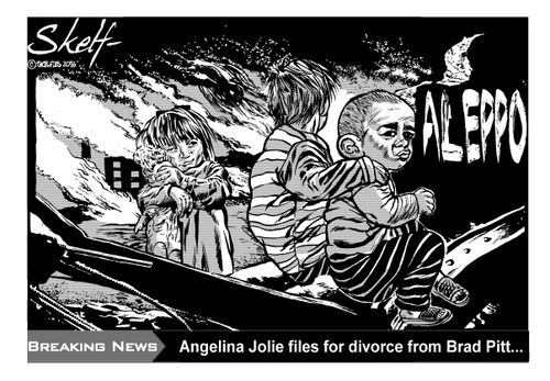 'Breaking News: Angelina Jolie files for divorce from Brad Pitt...'