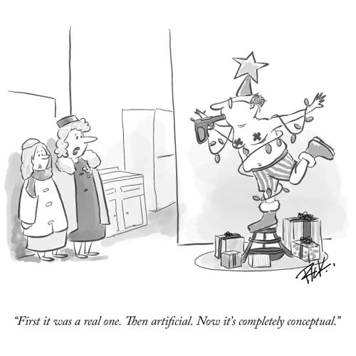 "First it was a real one. Then artificial. Now it's completely conceptual."