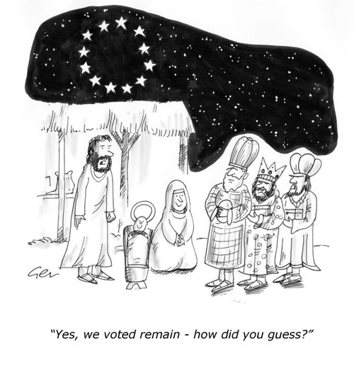 "Yes, we voted remain - how did you guess?"