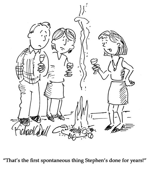 "That's the first spontaneous thing Stephen's done for years!"