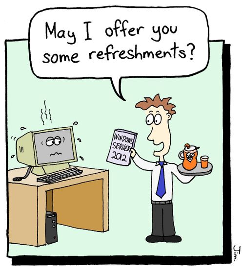 "May I offer you some refreshments?"