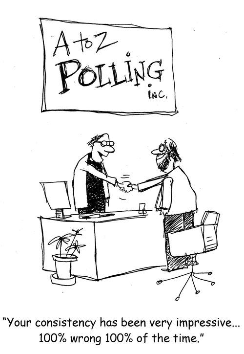 "Your consistency has been very impressive...100% wrong 100% of the time."