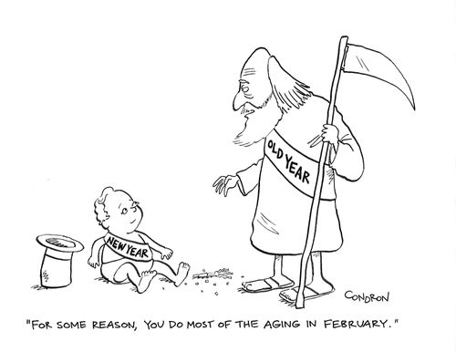 "For some reason, you do most of the aging in February."