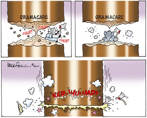 GOP elephant gets crushed by Obamacare