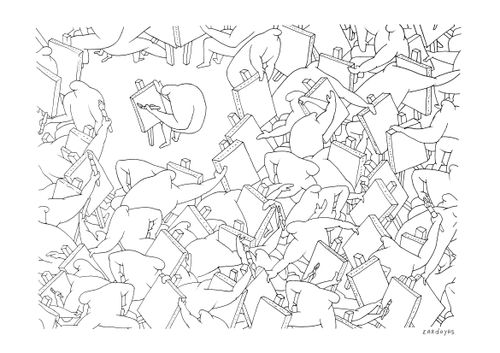 Glut of artists.