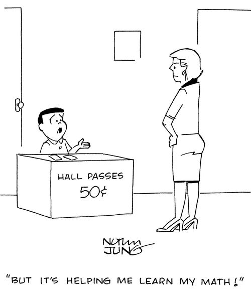 "But it's helping me learn my math!"