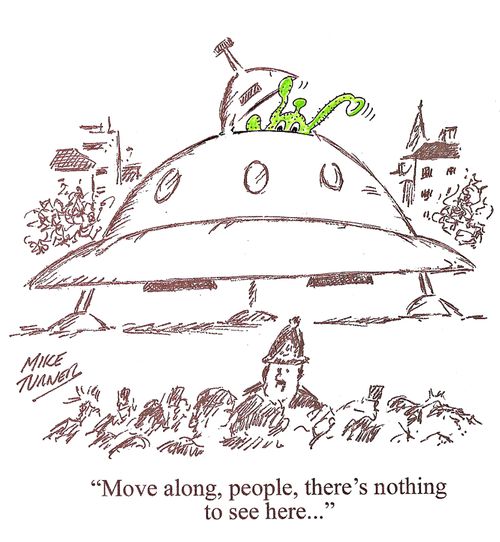 "Move along, people, there's nothing to see here."