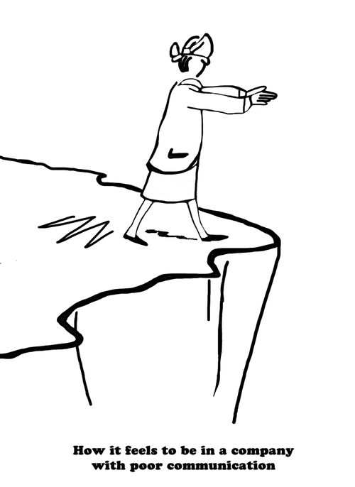 How it feels to be in a company with poor communication.