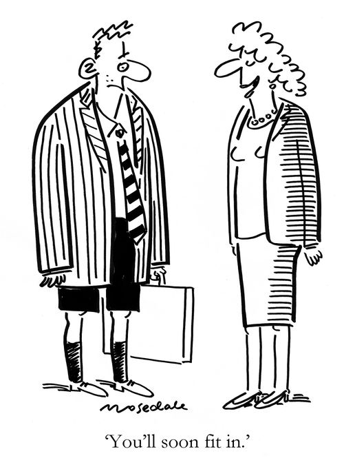 'You'll soon fit in.'