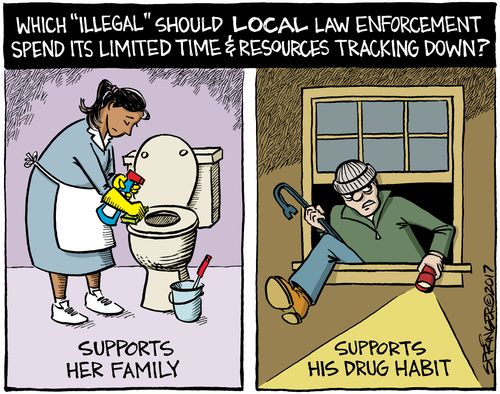 Which "illegal" shoudl local law enforcement spend its limited time & resources tracking down?
