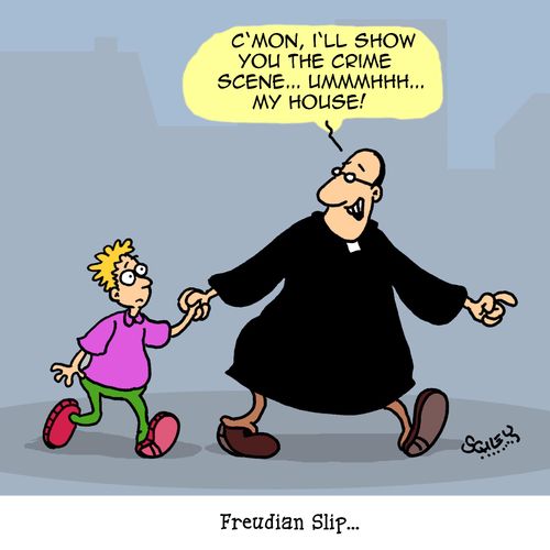 "C'mon, I'll show you the crime scene...ummmh...my house!"