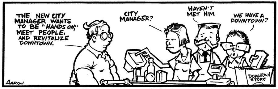 "The new city manager wants to be 'hands on,' meet people and revitalize downtown."