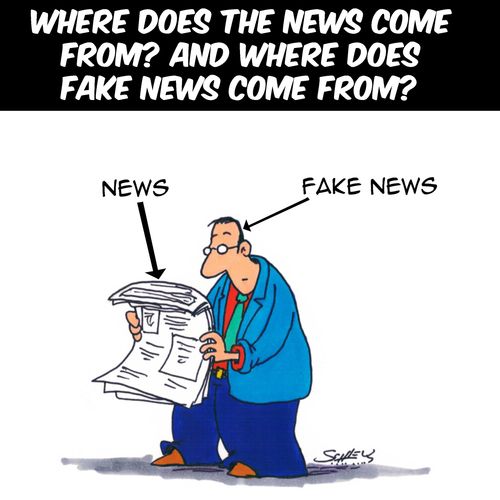 Where does the news come from? And where does fake news come from?