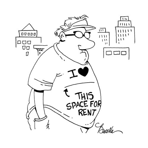 'I love _______* *This space for rent.'