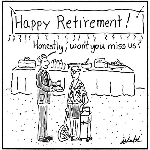 "Honestly, won't you miss us?"