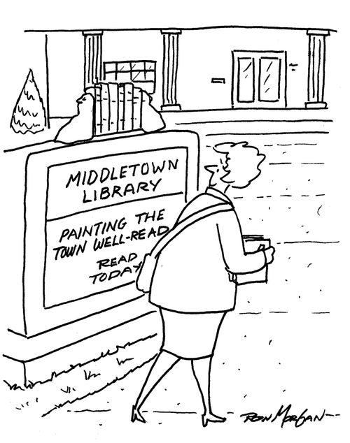 'Middletown Library: painting the town well-read.'