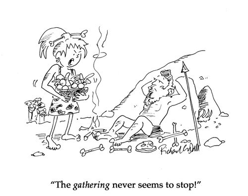 "The gathering never seems to stop!"