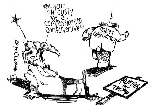 "Well...you're obviously not a compassionate conservative!"