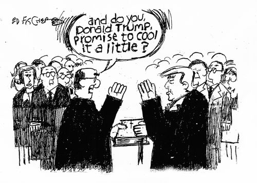 "And do you, Donald Trump, promise to cool it a little?
