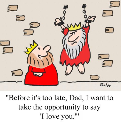 "Before it's too late, Dad, I want to take the opportunity to say 'I love you.'"
