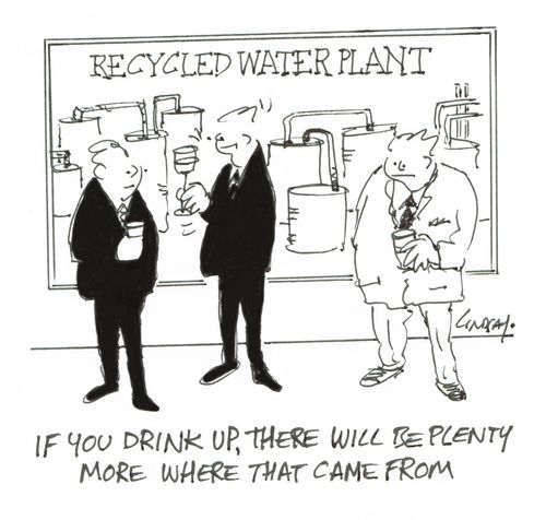 "If you drink up, there will be plenty more where that came from."