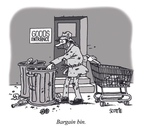 "Bargain bin."