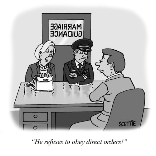 "He refuses to obey direct orders!"
