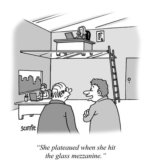 "She plateaued when she hit the glass mezzanine."