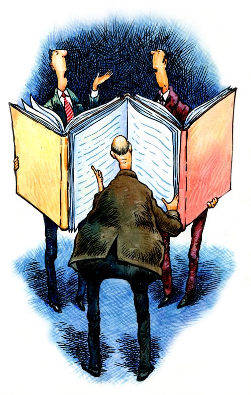 A book reviewer reads between the margins.